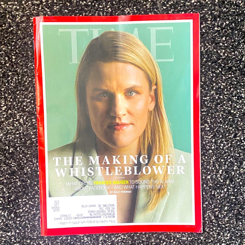Time Magazine December 6-December 13, 2021